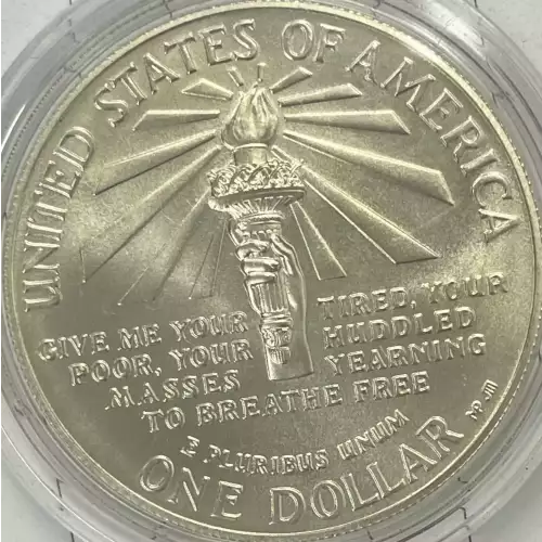 1986-P Statue of Liberty Silver Dollar - Uncirculated - missing some/all OGP (2)