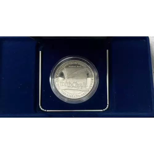 1987-S Constitution - Proof Silver Dollar - with Box & COA