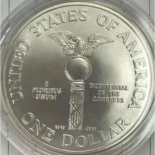 1989-D Congress Bicentennial - Uncirculated Silver Dollar - missing some/all OGP (2)