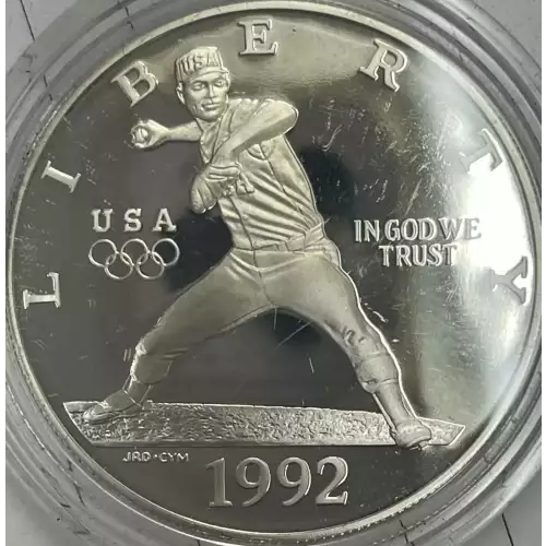 1992-S XXV Olympiad - Proof Silver Dollar- missing some/all OGP