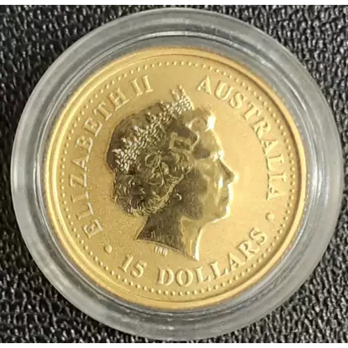 2001 1/10oz  Australian Perth Mint Gold Lunar: Year of the Snake