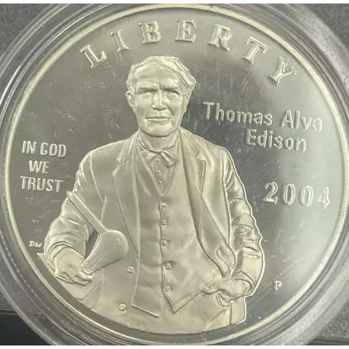 2004-P Thomas Alva Edison Proof Silver Dollar - Missing some/all OGP