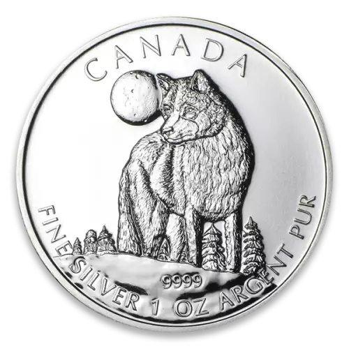2011 1oz Canadian Silver Wildlife Series - Wolf