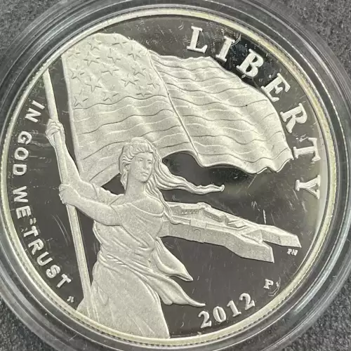 2012 P Star Spangled Banner Proof Silver Dollar - Missing some/all OGP