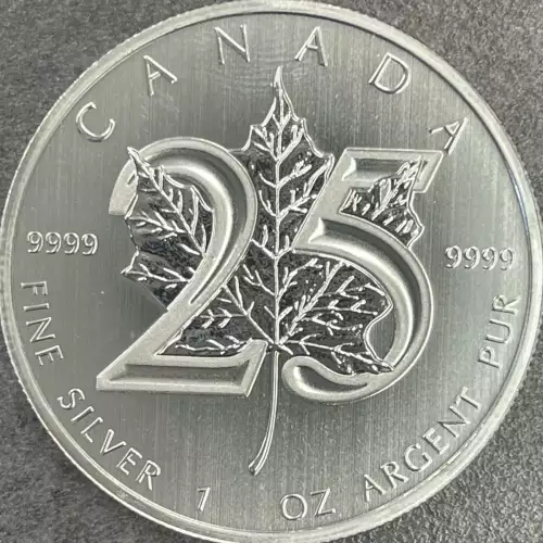2013 1oz Canadian Silver Maple Leaf 25th Anniv (2)