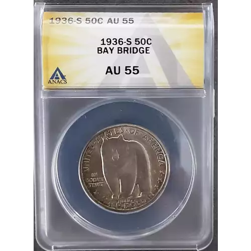 Classic Commemorative Silver--- San Francisco - Oakland Bay Bridge Opening 1936 -Silver- 0.5 Dollar