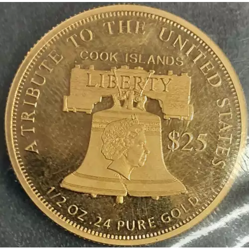 COOK ISLANDS Gold 25 DOLLARS