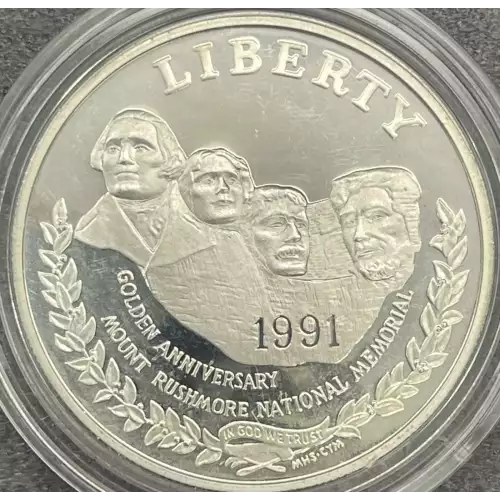 Modern Commemoratives --- Mount Rushmore Golden Anniversary 1991 -Silver- 1 Dollar