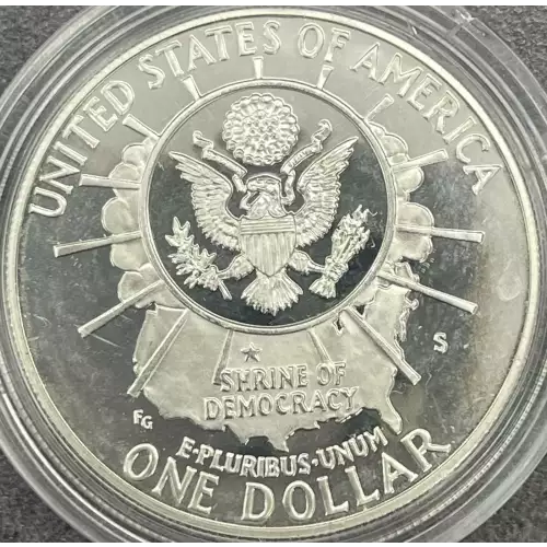 Modern Commemoratives --- Mount Rushmore Golden Anniversary 1991 -Silver- 1 Dollar (2)