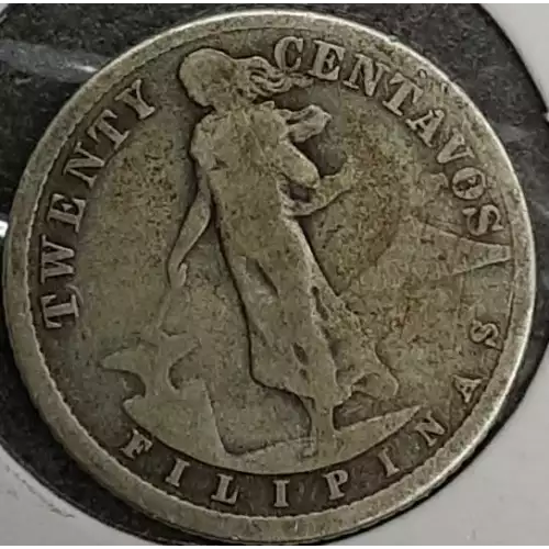 Philippine Issues -Silver Coinage-Twenty Centavos -Silver